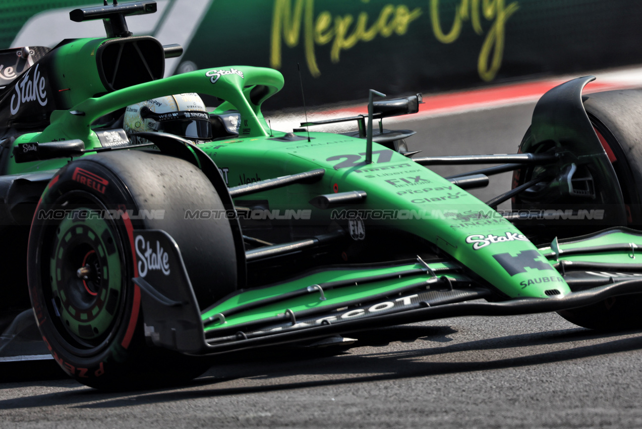 GP MESSICO, Nico Hulkenberg (GER) Sauber C45.
25.10.2025. Formula 1 World Championship, Rd 20, Mexican Grand Prix, Mexico City, Mexico, Qualifiche Day.
- www.xpbimages.com, EMail: requests@xpbimages.com © Copyright: Bearne / XPB Images