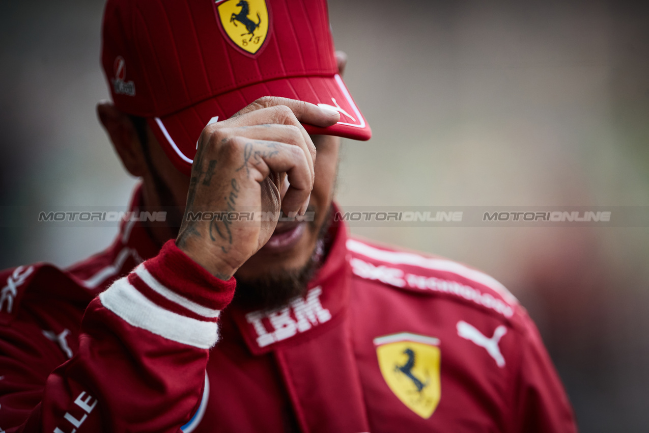 GP MESSICO, Third placed Lewis Hamilton (GBR) Ferrari in qualifying parc ferme.

25.10.2025. Formula 1 World Championship, Rd 20, Mexican Grand Prix, Mexico City, Mexico, Qualifiche Day.

- www.xpbimages.com, EMail: requests@xpbimages.com © Copyright: XPB Images
