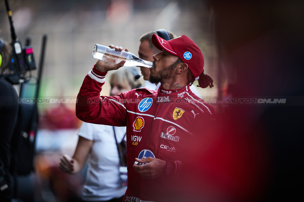 GP MESSICO, Third placed Lewis Hamilton (GBR) Ferrari in qualifying parc ferme.
25.10.2025. Formula 1 World Championship, Rd 20, Mexican Grand Prix, Mexico City, Mexico, Qualifiche Day.
- www.xpbimages.com, EMail: requests@xpbimages.com © Copyright: XPB Images