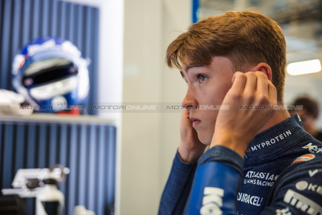 GP MESSICO, Luke Browning (GBR) Atlassian Williams Racing Academy Driver.
24.10.2025. Formula 1 World Championship, Rd 20, Mexican Grand Prix, Mexico City, Mexico, Practice Day.
- www.xpbimages.com, EMail: requests@xpbimages.com © Copyright: Bearne / XPB Images