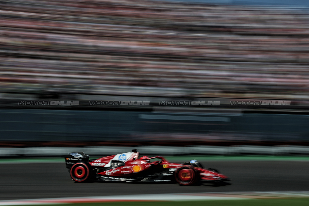 GP MESSICO, Charles Leclerc (MON) Ferrari SF-25.

25.10.2025. Formula 1 World Championship, Rd 20, Mexican Grand Prix, Mexico City, Mexico, Qualifiche Day.

- www.xpbimages.com, EMail: requests@xpbimages.com © Copyright: Charniaux / XPB Images