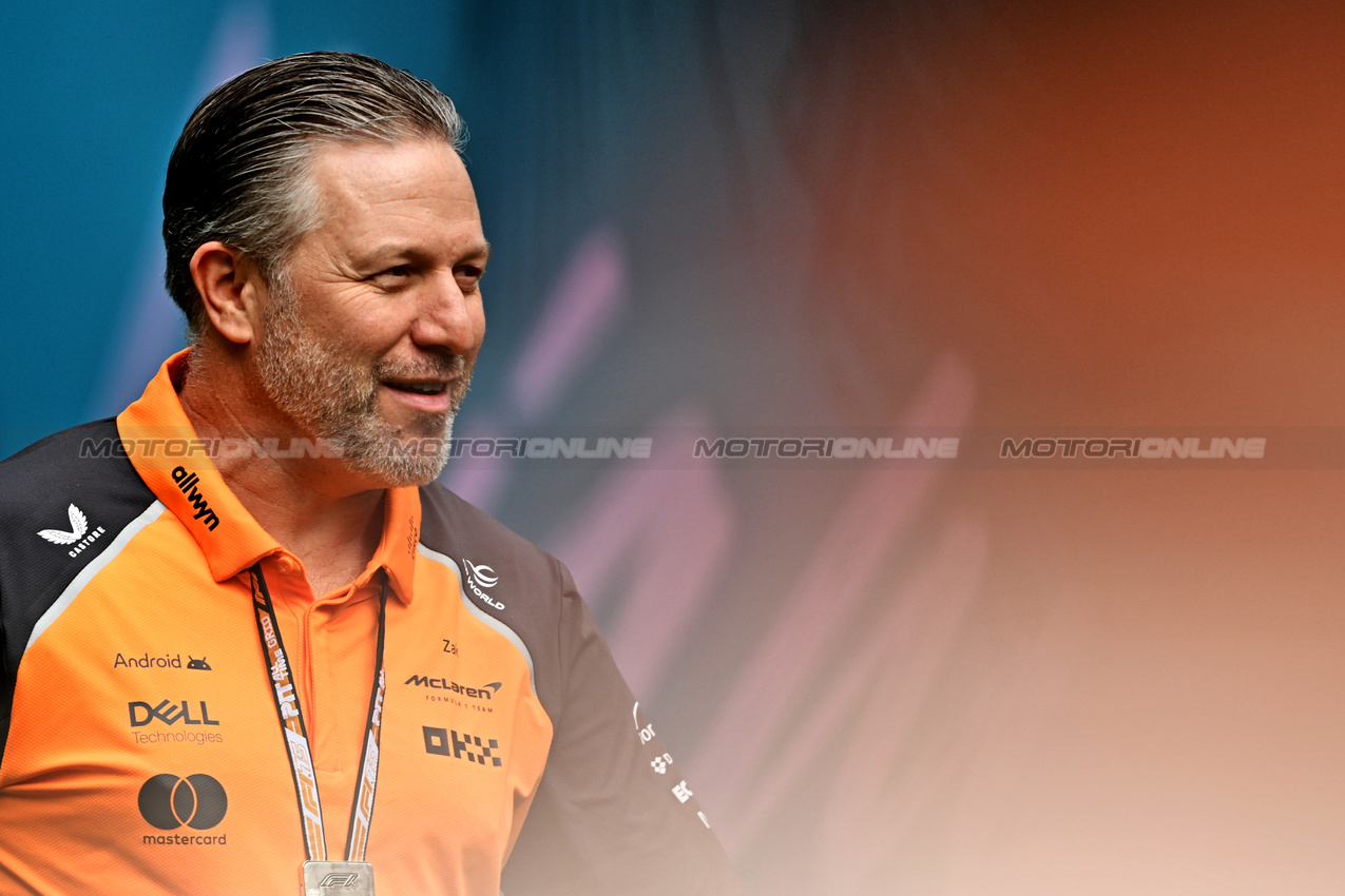 GP MIAMI, Zak Brown (USA) McLaren Executive Director.

04.05.2025. Formula 1 World Championship, Rd 6, Miami Grand Prix, Miami, Florida, USA, Gara Day.

- www.xpbimages.com, EMail: requests@xpbimages.com © Copyright: Price / XPB Images