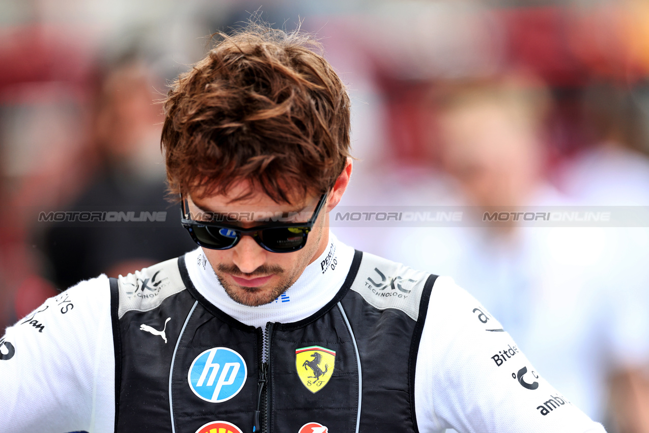 GP MIAMI, Charles Leclerc (MON) Ferrari on the grid.

04.05.2025. Formula 1 World Championship, Rd 6, Miami Grand Prix, Miami, Florida, USA, Gara Day.

- www.xpbimages.com, EMail: requests@xpbimages.com © Copyright: Charniaux / XPB Images