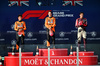 GP MIAMI, The podium (L to R): Lando Norris (GBR) McLaren, second; Oscar Piastri (AUS) McLaren, vincitore; George Russell (GBR) Mercedes AMG F1, third.

04.05.2025. Formula 1 World Championship, Rd 6, Miami Grand Prix, Miami, Florida, USA, Gara Day.

- www.xpbimages.com, EMail: requests@xpbimages.com © Copyright: Price / XPB Images