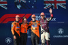 GP MIAMI, The podium (L to R): Lando Norris (GBR) McLaren, second; Louise McEwen (GBR) McLaren Chief Marketing Officer; Oscar Piastri (AUS) McLaren, vincitore; George Russell (GBR) Mercedes AMG F1, third.

04.05.2025. Formula 1 World Championship, Rd 6, Miami Grand Prix, Miami, Florida, USA, Gara Day.

- www.xpbimages.com, EMail: requests@xpbimages.com © Copyright: Price / XPB Images
