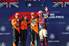 GP MIAMI, The podium (L to R): Lando Norris (GBR) McLaren, second; Louise McEwen (GBR) McLaren Chief Marketing Officer; Oscar Piastri (AUS) McLaren, vincitore; George Russell (GBR) Mercedes AMG F1, third.

04.05.2025. Formula 1 World Championship, Rd 6, Miami Grand Prix, Miami, Florida, USA, Gara Day.

- www.xpbimages.com, EMail: requests@xpbimages.com © Copyright: Bearne / XPB Images