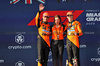 GP MIAMI, (L to R): Second placed Lando Norris (GBR) McLaren on the podium with Louise McEwen (GBR) McLaren Chief Marketing Officer e vincitore Oscar Piastri (AUS) McLaren.

04.05.2025. Formula 1 World Championship, Rd 6, Miami Grand Prix, Miami, Florida, USA, Gara Day.

- www.xpbimages.com, EMail: requests@xpbimages.com © Copyright: Bearne / XPB Images