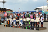 GP MIAMI, Drivers as the grid observes the national anthem.

04.05.2025. Formula 1 World Championship, Rd 6, Miami Grand Prix, Miami, Florida, USA, Gara Day.

- www.xpbimages.com, EMail: requests@xpbimages.com © Copyright: Bearne / XPB Images