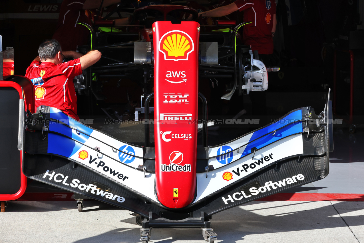 GP MIAMI, Ferrari SF-25 front wing.

01.05.2025. Formula 1 World Championship, Rd 6, Miami Grand Prix, Miami, Florida, USA, Preparation Day.

- www.xpbimages.com, EMail: requests@xpbimages.com © Copyright: Batchelor / XPB Images