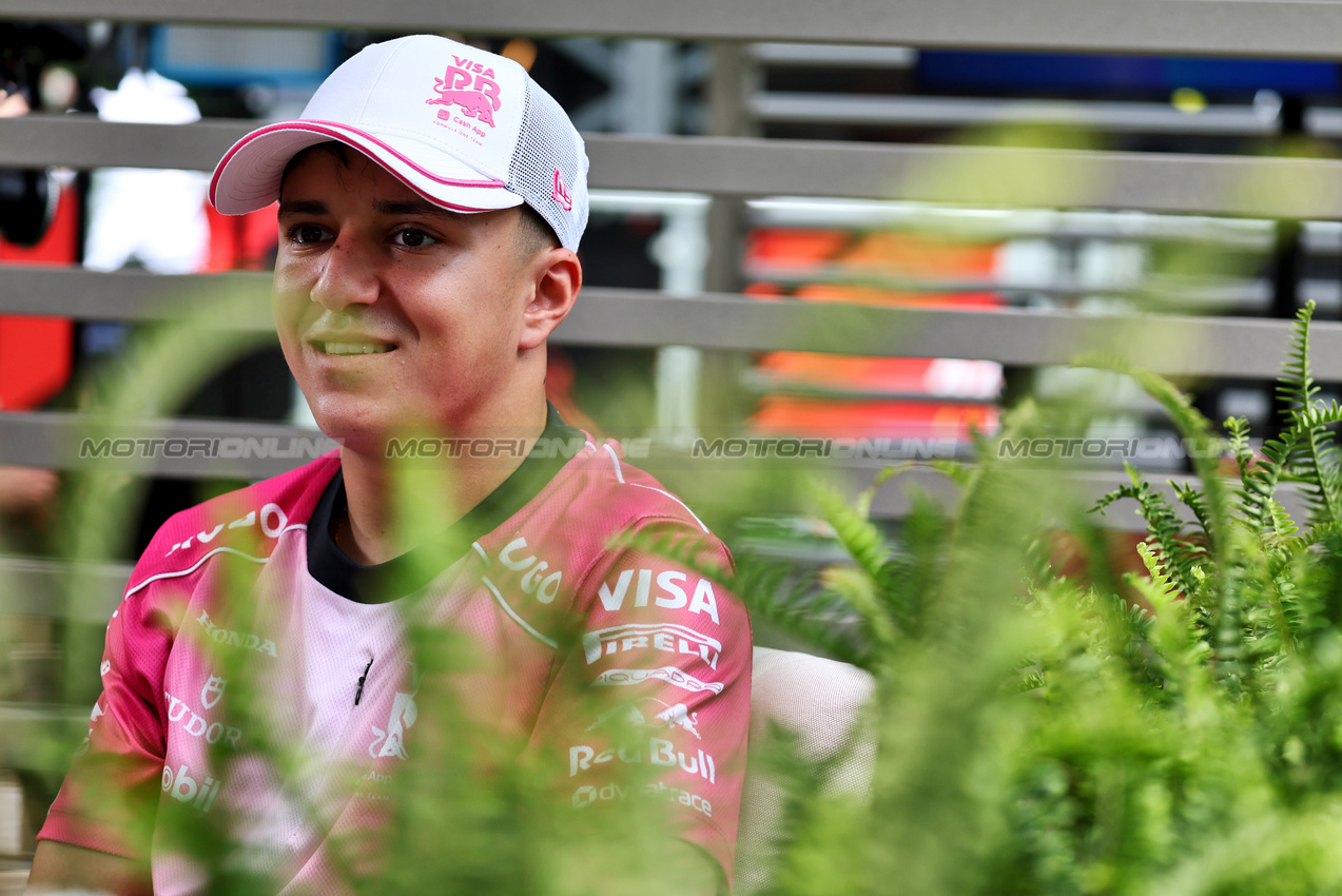 GP MIAMI, Isack Hadjar (FRA) Racing Bulls.

01.05.2025. Formula 1 World Championship, Rd 6, Miami Grand Prix, Miami, Florida, USA, Preparation Day.

- www.xpbimages.com, EMail: requests@xpbimages.com © Copyright: Moy / XPB Images
