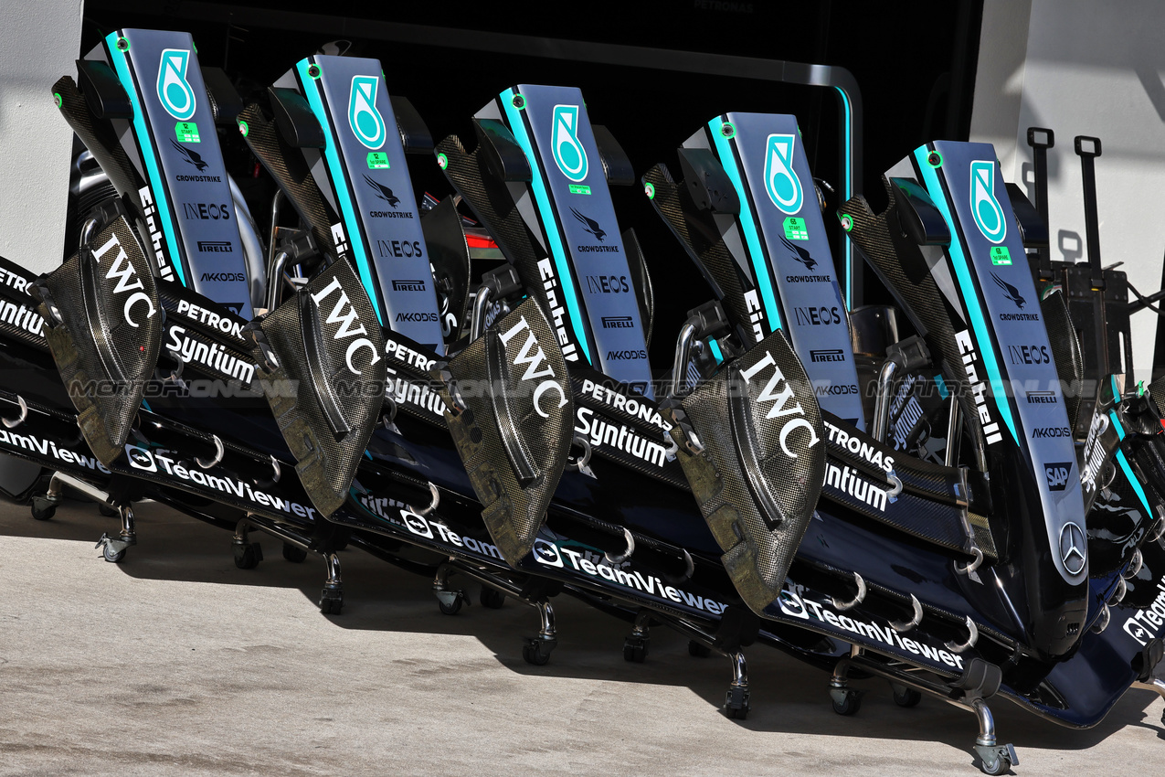 GP MIAMI, Mercedes AMG F1 W16 front wings.

01.05.2025. Formula 1 World Championship, Rd 6, Miami Grand Prix, Miami, Florida, USA, Preparation Day.

- www.xpbimages.com, EMail: requests@xpbimages.com © Copyright: Moy / XPB Images