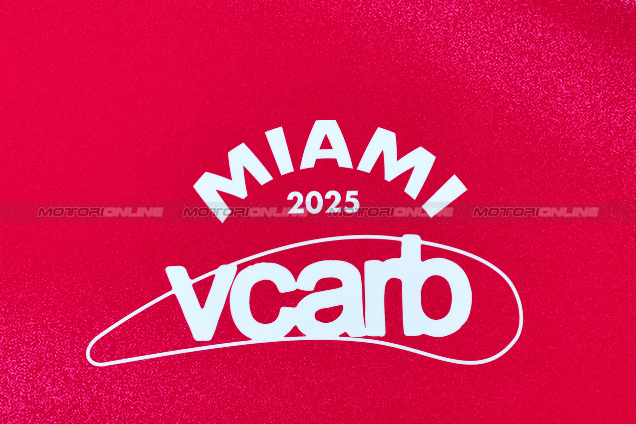 GP MIAMI, Racing Bulls Miami logo.

01.05.2025. Formula 1 World Championship, Rd 6, Miami Grand Prix, Miami, Florida, USA, Preparation Day.

- www.xpbimages.com, EMail: requests@xpbimages.com © Copyright: Batchelor / XPB Images