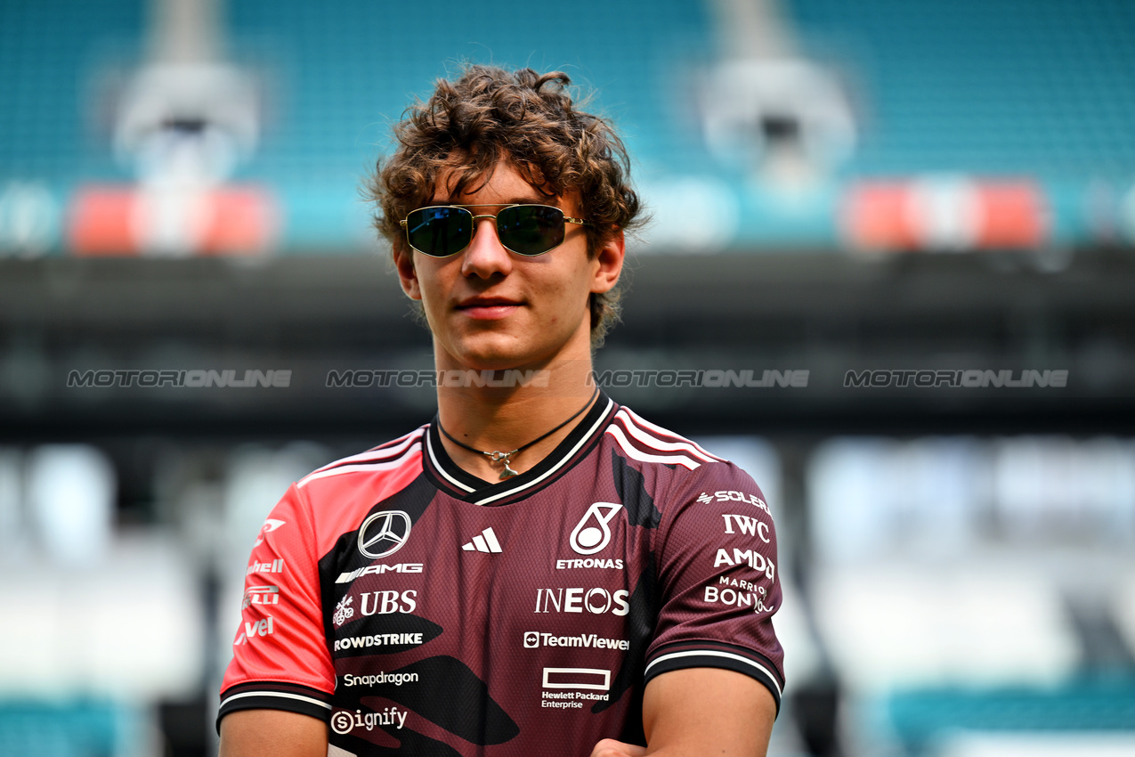 GP MIAMI, Andrea Kimi Antonelli (ITA) Mercedes AMG F1.

01.05.2025. Formula 1 World Championship, Rd 6, Miami Grand Prix, Miami, Florida, USA, Preparation Day.

- www.xpbimages.com, EMail: requests@xpbimages.com © Copyright: Price / XPB Images