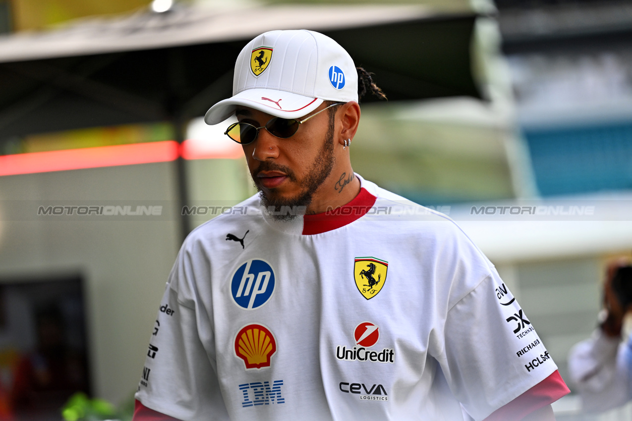 GP MIAMI, Lewis Hamilton (GBR) Ferrari.

01.05.2025. Formula 1 World Championship, Rd 6, Miami Grand Prix, Miami, Florida, USA, Preparation Day.

- www.xpbimages.com, EMail: requests@xpbimages.com © Copyright: Price / XPB Images