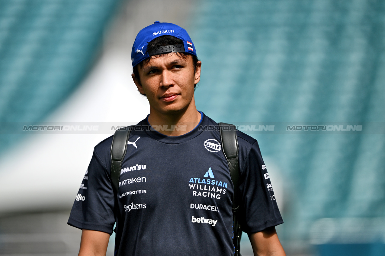 GP MIAMI, Alexander Albon (THA) Atlassian Williams Racing.

01.05.2025. Formula 1 World Championship, Rd 6, Miami Grand Prix, Miami, Florida, USA, Preparation Day.

- www.xpbimages.com, EMail: requests@xpbimages.com © Copyright: Price / XPB Images