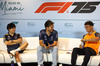 GP MIAMI, (L to R): Yuki Tsunoda (JPN) Red Bull Racing; Pierre Gasly (FRA) Alpine F1 Team; e Lando Norris (GBR) McLaren in the FIA Press Conference.

01.05.2025. Formula 1 World Championship, Rd 6, Miami Grand Prix, Miami, Florida, USA, Preparation Day.

- www.xpbimages.com, EMail: requests@xpbimages.com © Copyright: Bearne / XPB Images