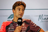 GP MIAMI, George Russell (GBR) Mercedes AMG F1 in the FIA Press Conference.

01.05.2025. Formula 1 World Championship, Rd 6, Miami Grand Prix, Miami, Florida, USA, Preparation Day.

- www.xpbimages.com, EMail: requests@xpbimages.com © Copyright: Bearne / XPB Images