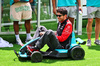 GP MIAMI, Esteban Ocon (FRA) Haas F1 Team in a mini go-kart.

01.05.2025. Formula 1 World Championship, Rd 6, Miami Grand Prix, Miami, Florida, USA, Preparation Day.

- www.xpbimages.com, EMail: requests@xpbimages.com © Copyright: Batchelor / XPB Images