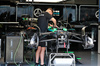 GP MIAMI, Mercedes AMG F1 W16 being built in the pit garage.

01.05.2025. Formula 1 World Championship, Rd 6, Miami Grand Prix, Miami, Florida, USA, Preparation Day.

- www.xpbimages.com, EMail: requests@xpbimages.com © Copyright: Moy / XPB Images