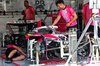 GP MIAMI, Racing Bulls VCARB 02 being built in the pit garage.

01.05.2025. Formula 1 World Championship, Rd 6, Miami Grand Prix, Miami, Florida, USA, Preparation Day.

- www.xpbimages.com, EMail: requests@xpbimages.com © Copyright: Batchelor / XPB Images