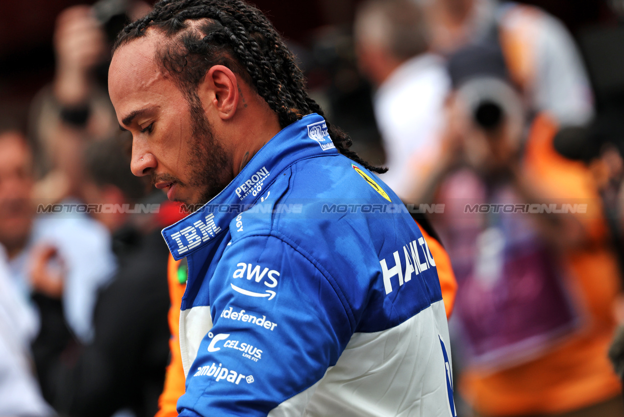 GP MIAMI, Lewis Hamilton (GBR) Ferrari in Sprint parc ferme.

03.05.2025. Formula 1 World Championship, Rd 6, Miami Grand Prix, Miami, Florida, USA, Sprint e Qualifiche Day.

- www.xpbimages.com, EMail: requests@xpbimages.com © Copyright: Bearne / XPB Images