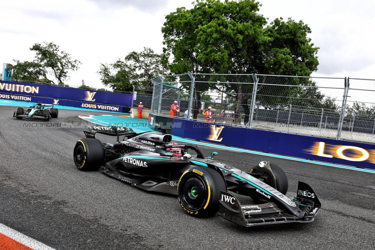 GP MIAMI, George Russell (GBR) Mercedes AMG F1 W16.

03.05.2025. Formula 1 World Championship, Rd 6, Miami Grand Prix, Miami, Florida, USA, Sprint e Qualifiche Day.

- www.xpbimages.com, EMail: requests@xpbimages.com © Copyright: Charniaux / XPB Images