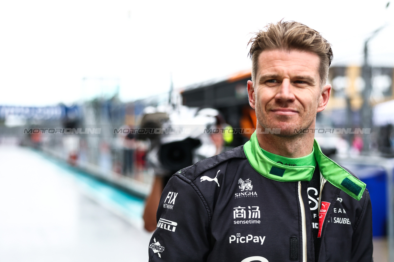 GP MIAMI, Nico Hulkenberg (GER), Sauber F1 Team 
03.05.2025. Formula 1 World Championship, Rd 6, Miami Grand Prix, Miami, Florida, USA, Sprint e Qualifiche Day.
- www.xpbimages.com, EMail: requests@xpbimages.com © Copyright: Charniaux / XPB Images
