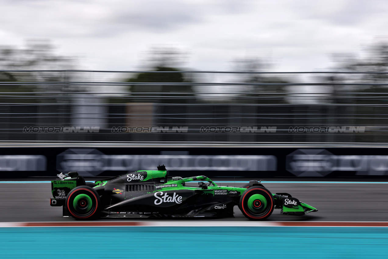 GP MIAMI, Nico Hulkenberg (GER) Sauber C45.

03.05.2025. Formula 1 World Championship, Rd 6, Miami Grand Prix, Miami, Florida, USA, Sprint e Qualifiche Day.

- www.xpbimages.com, EMail: requests@xpbimages.com © Copyright: Charniaux / XPB Images