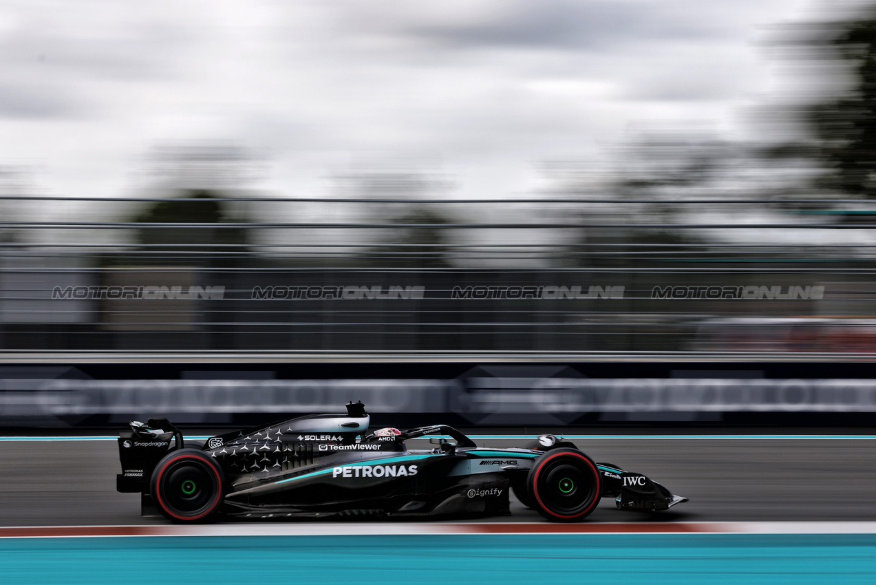 GP MIAMI, George Russell (GBR) Mercedes AMG F1 W16.

03.05.2025. Formula 1 World Championship, Rd 6, Miami Grand Prix, Miami, Florida, USA, Sprint e Qualifiche Day.

- www.xpbimages.com, EMail: requests@xpbimages.com © Copyright: Charniaux / XPB Images