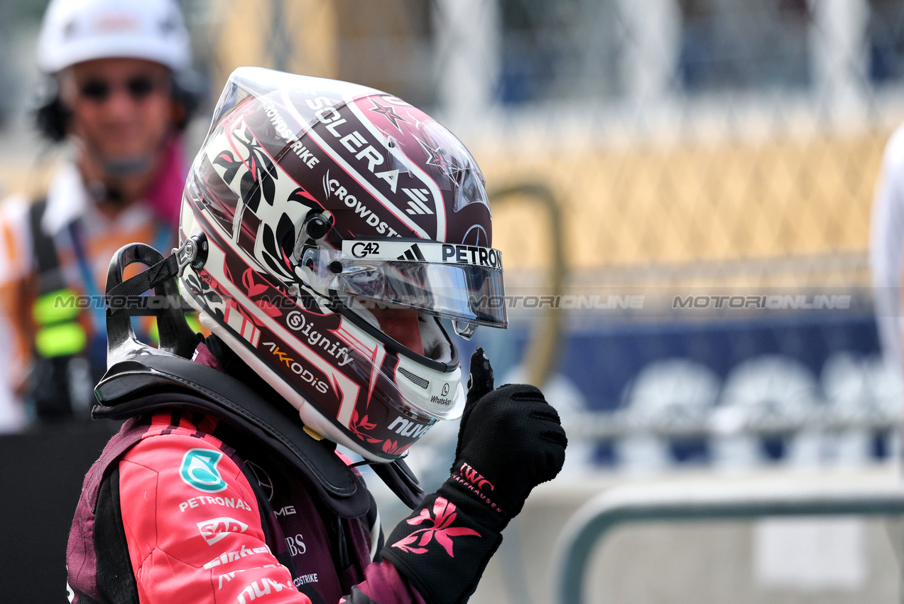 GP MIAMI, Andrea Kimi Antonelli (ITA) Mercedes AMG F1 celebrates his third position in qualifying parc ferme.

03.05.2025. Formula 1 World Championship, Rd 6, Miami Grand Prix, Miami, Florida, USA, Sprint e Qualifiche Day.

- www.xpbimages.com, EMail: requests@xpbimages.com © Copyright: Charniaux / XPB Images