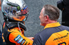 GP MIAMI, Gara winner Lando Norris (GBR) McLaren celebrates in Sprint parc ferme with Zak Brown (USA) McLaren Executive Director.

03.05.2025. Formula 1 World Championship, Rd 6, Miami Grand Prix, Miami, Florida, USA, Sprint e Qualifiche Day.

- www.xpbimages.com, EMail: requests@xpbimages.com © Copyright: Batchelor / XPB Images