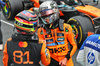 GP MIAMI, Gara winner Lando Norris (GBR) McLaren celebrates in Sprint parc ferme with second placed team mate Oscar Piastri (AUS) McLaren.

03.05.2025. Formula 1 World Championship, Rd 6, Miami Grand Prix, Miami, Florida, USA, Sprint e Qualifiche Day.

- www.xpbimages.com, EMail: requests@xpbimages.com © Copyright: Batchelor / XPB Images
