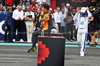 GP MIAMI, (L to R): Sprint winner Lando Norris (GBR) McLaren in parc ferme with third placed Lewis Hamilton (GBR) Ferrari.

03.05.2025. Formula 1 World Championship, Rd 6, Miami Grand Prix, Miami, Florida, USA, Sprint e Qualifiche Day.

- www.xpbimages.com, EMail: requests@xpbimages.com © Copyright: Bearne / XPB Images