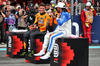 GP MIAMI, (L to R): Sprint winner Lando Norris (GBR) McLaren in parc ferme with third placed Lewis Hamilton (GBR) Ferrari. 

03.05.2025. Formula 1 World Championship, Rd 6, Miami Grand Prix, Miami, Florida, USA, Sprint e Qualifiche Day.

- www.xpbimages.com, EMail: requests@xpbimages.com © Copyright: Bearne / XPB Images
