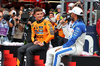 GP MIAMI, (L to R): Sprint winner Lando Norris (GBR) McLaren in parc ferme with third placed Lewis Hamilton (GBR) Ferrari. 

03.05.2025. Formula 1 World Championship, Rd 6, Miami Grand Prix, Miami, Florida, USA, Sprint e Qualifiche Day.

- www.xpbimages.com, EMail: requests@xpbimages.com © Copyright: Bearne / XPB Images