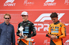 GP MIAMI, (L to R): Jerry Bruckheimer (USA) Film Producer in Sprint parc ferme with second placed Oscar Piastri (AUS) McLaren e vincitore Lando Norris (GBR) McLaren.

03.05.2025. Formula 1 World Championship, Rd 6, Miami Grand Prix, Miami, Florida, USA, Sprint e Qualifiche Day.

- www.xpbimages.com, EMail: requests@xpbimages.com © Copyright: Bearne / XPB Images