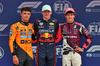 GP MIAMI, Qualifiche top three in parc ferme (L to R): Lando Norris (GBR) McLaren, second; Max Verstappen (NLD) Red Bull Racing, pole position; Andrea Kimi Antonelli (ITA) Mercedes AMG F1, third.

03.05.2025. Formula 1 World Championship, Rd 6, Miami Grand Prix, Miami, Florida, USA, Sprint e Qualifiche Day.

- www.xpbimages.com, EMail: requests@xpbimages.com © Copyright: Batchelor / XPB Images