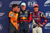 GP MIAMI, Qualifiche top three in parc ferme (L to R): Lando Norris (GBR) McLaren, second; Max Verstappen (NLD) Red Bull Racing, pole position; Andrea Kimi Antonelli (ITA) Mercedes AMG F1, third.

03.05.2025. Formula 1 World Championship, Rd 6, Miami Grand Prix, Miami, Florida, USA, Sprint e Qualifiche Day.

- www.xpbimages.com, EMail: requests@xpbimages.com © Copyright: Batchelor / XPB Images