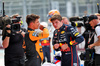 GP MIAMI, (L to R): Second placed Lando Norris (GBR) McLaren with pole sitter Max Verstappen (NLD) Red Bull Racing in qualifying parc ferme.

03.05.2025. Formula 1 World Championship, Rd 6, Miami Grand Prix, Miami, Florida, USA, Sprint e Qualifiche Day.

- www.xpbimages.com, EMail: requests@xpbimages.com © Copyright: Charniaux / XPB Images