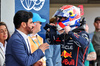 GP MIAMI, (L to R): Mohammed Bin Sulayem (UAE) FIA President with pole sitter Max Verstappen (NLD) Red Bull Racing in qualifying parc ferme.

03.05.2025. Formula 1 World Championship, Rd 6, Miami Grand Prix, Miami, Florida, USA, Sprint e Qualifiche Day.

- www.xpbimages.com, EMail: requests@xpbimages.com © Copyright: Moy / XPB Images