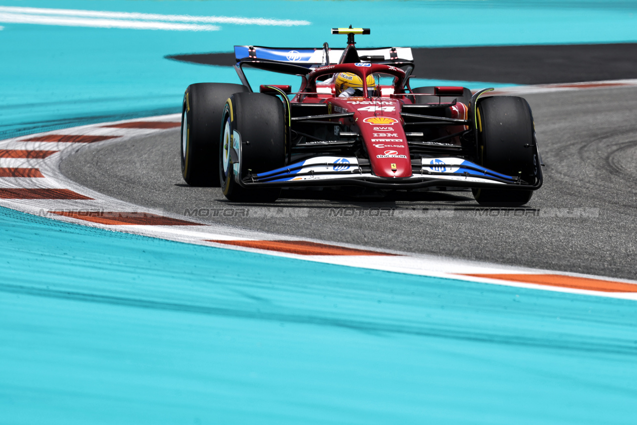 GP MIAMI, Lewis Hamilton (GBR) Ferrari SF-25.

02.05.2025. Formula 1 World Championship, Rd 6, Miami Grand Prix, Miami, Florida, USA, Sprint Qualifiche Day.

- www.xpbimages.com, EMail: requests@xpbimages.com © Copyright: Bearne / XPB Images