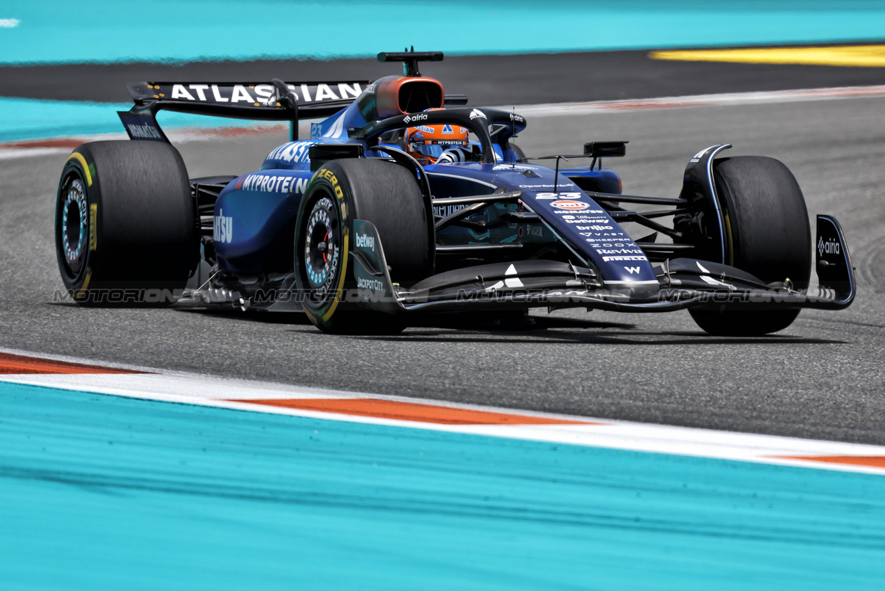 GP MIAMI, Alexander Albon (THA) Atlassian Williams Racing FW47.

02.05.2025. Formula 1 World Championship, Rd 6, Miami Grand Prix, Miami, Florida, USA, Sprint Qualifiche Day.

- www.xpbimages.com, EMail: requests@xpbimages.com © Copyright: Bearne / XPB Images