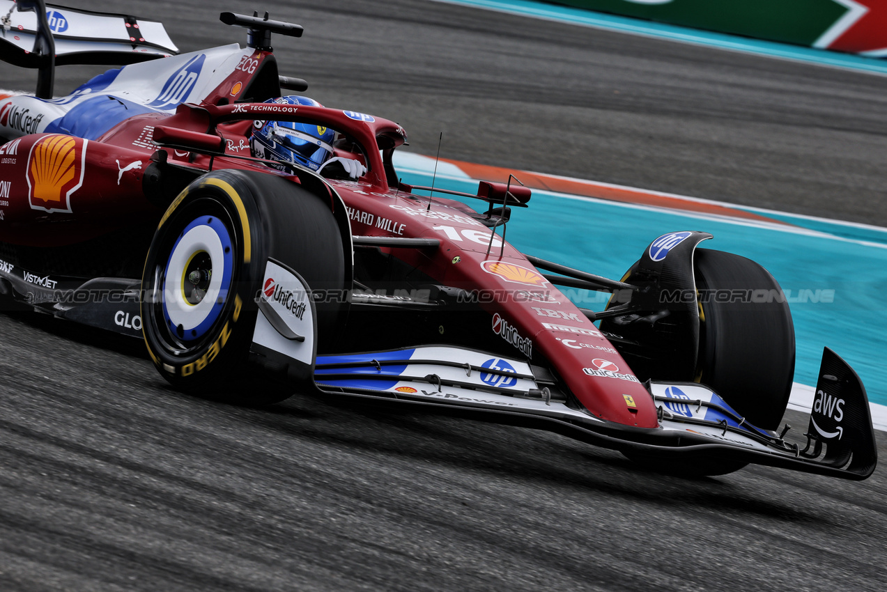 GP MIAMI, Charles Leclerc (MON) Ferrari SF-25.

02.05.2025. Formula 1 World Championship, Rd 6, Miami Grand Prix, Miami, Florida, USA, Sprint Qualifiche Day.

- www.xpbimages.com, EMail: requests@xpbimages.com © Copyright: Charniaux / XPB Images