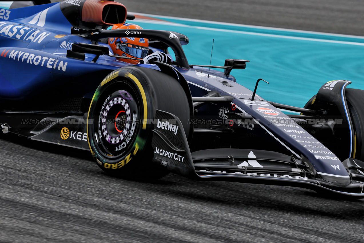 GP MIAMI, Alexander Albon (THA) Atlassian Williams Racing FW47.

02.05.2025. Formula 1 World Championship, Rd 6, Miami Grand Prix, Miami, Florida, USA, Sprint Qualifiche Day.

- www.xpbimages.com, EMail: requests@xpbimages.com © Copyright: Charniaux / XPB Images