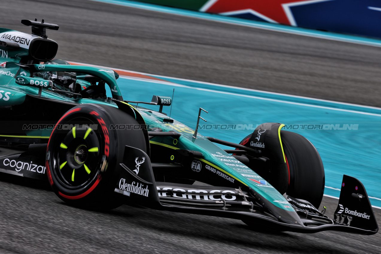 GP MIAMI, Lance Stroll (CDN) Aston Martin F1 Team AMR25.

02.05.2025. Formula 1 World Championship, Rd 6, Miami Grand Prix, Miami, Florida, USA, Sprint Qualifiche Day.

- www.xpbimages.com, EMail: requests@xpbimages.com © Copyright: Charniaux / XPB Images