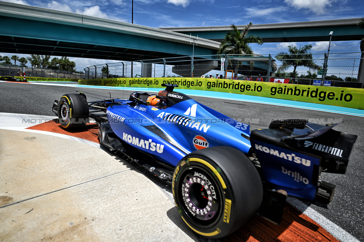 GP MIAMI, Alexander Albon (THA) Atlassian Williams Racing FW47.

02.05.2025. Formula 1 World Championship, Rd 6, Miami Grand Prix, Miami, Florida, USA, Sprint Qualifiche Day.

- www.xpbimages.com, EMail: requests@xpbimages.com © Copyright: Price / XPB Images