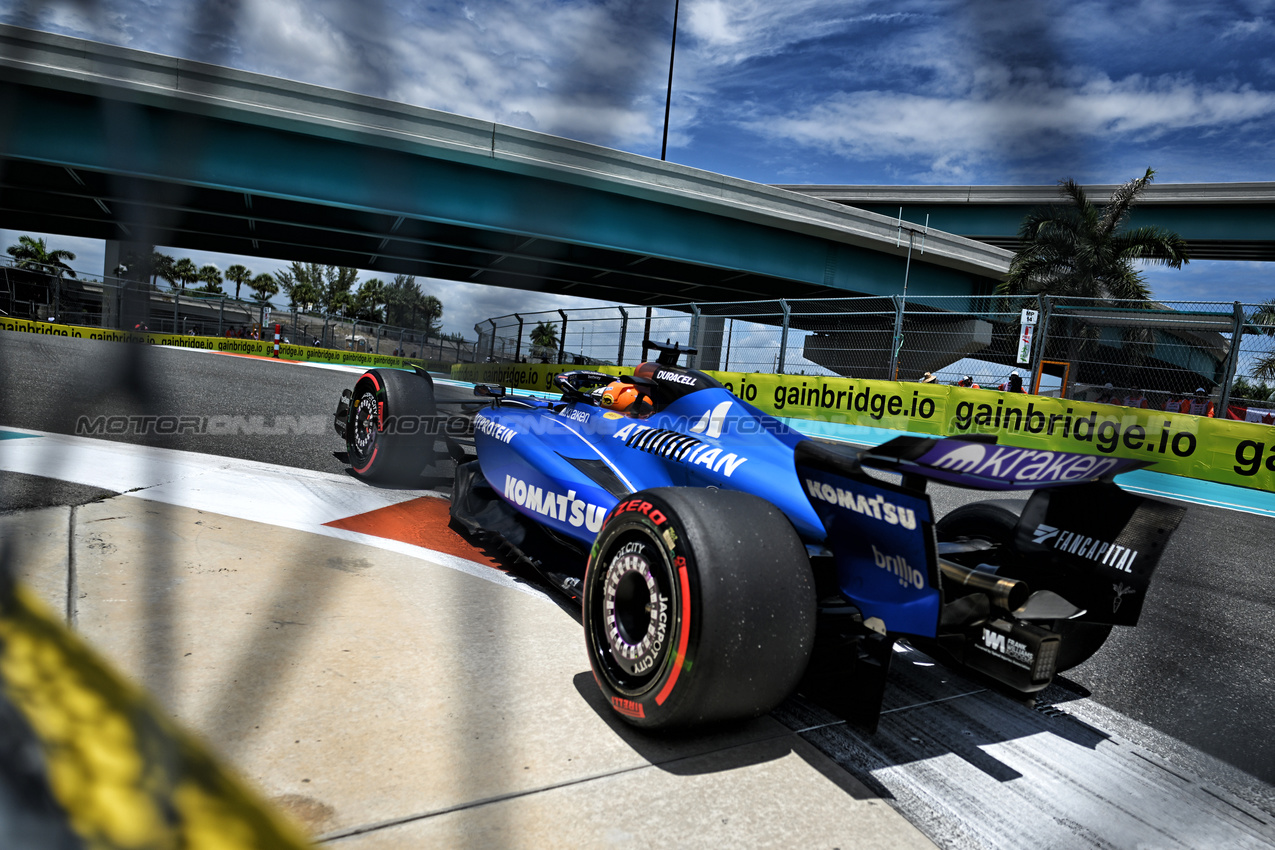 GP MIAMI, Alexander Albon (THA) Atlassian Williams Racing FW47.

02.05.2025. Formula 1 World Championship, Rd 6, Miami Grand Prix, Miami, Florida, USA, Sprint Qualifiche Day.

- www.xpbimages.com, EMail: requests@xpbimages.com © Copyright: Price / XPB Images