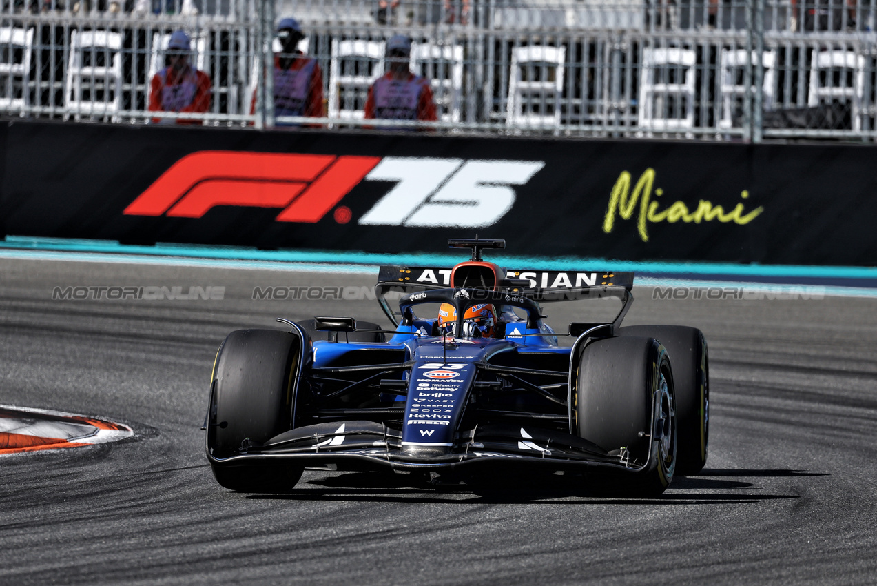 GP MIAMI, Alexander Albon (THA) Atlassian Williams Racing FW47.

02.05.2025. Formula 1 World Championship, Rd 6, Miami Grand Prix, Miami, Florida, USA, Sprint Qualifiche Day.

- www.xpbimages.com, EMail: requests@xpbimages.com © Copyright: Moy / XPB Images