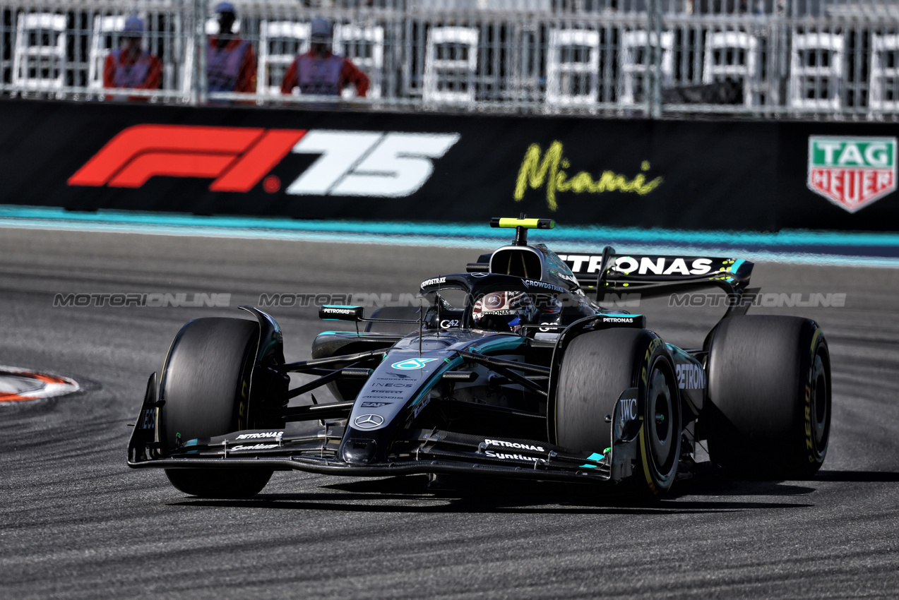 GP MIAMI, Andrea Kimi Antonelli (ITA) Mercedes AMG F1 W16.

02.05.2025. Formula 1 World Championship, Rd 6, Miami Grand Prix, Miami, Florida, USA, Sprint Qualifiche Day.

- www.xpbimages.com, EMail: requests@xpbimages.com © Copyright: Moy / XPB Images