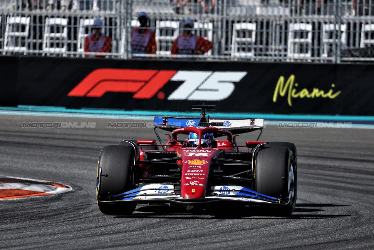 GP MIAMI, Charles Leclerc (MON) Ferrari SF-25.

02.05.2025. Formula 1 World Championship, Rd 6, Miami Grand Prix, Miami, Florida, USA, Sprint Qualifiche Day.

- www.xpbimages.com, EMail: requests@xpbimages.com © Copyright: Moy / XPB Images